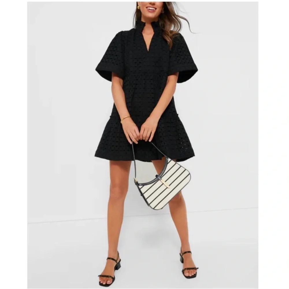 TUCKERNUCK Black Eyelet Crawford Dress NWT - Picture 2 of 9
